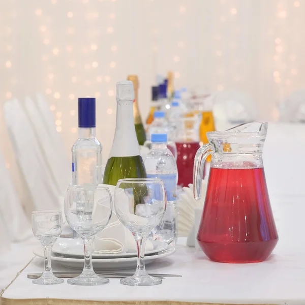 Banquet facilities table setting — Stock Photo, Image