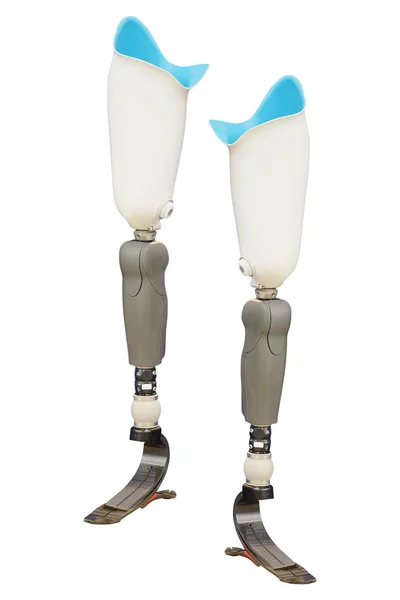 Artificial limb under the white background — Stock Photo, Image