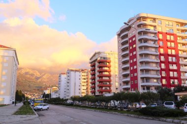 bir sokak görüntüsünü, yatay çubuk