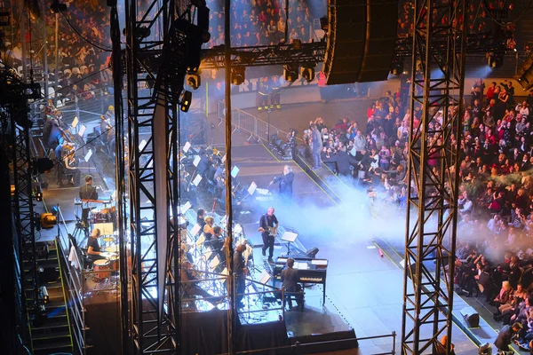 Sala spettatori durante il concerto del Volo a Roma — Foto Stock