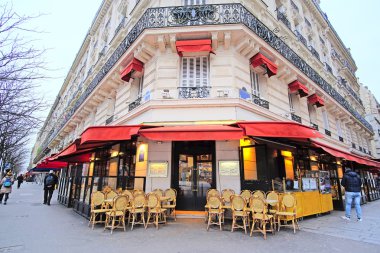 sokak café Paris, Fransa