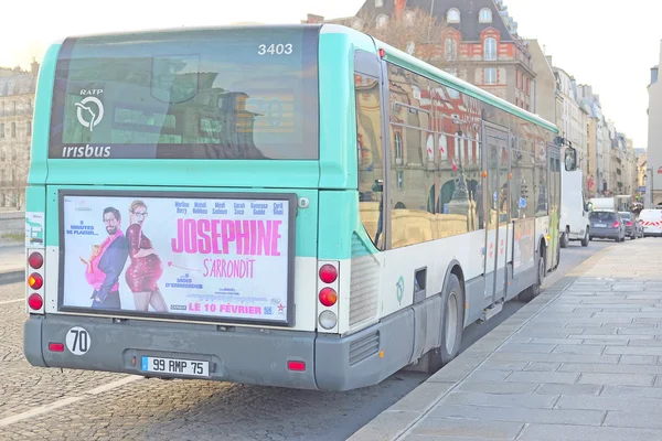 Bus on the street of Paris, France