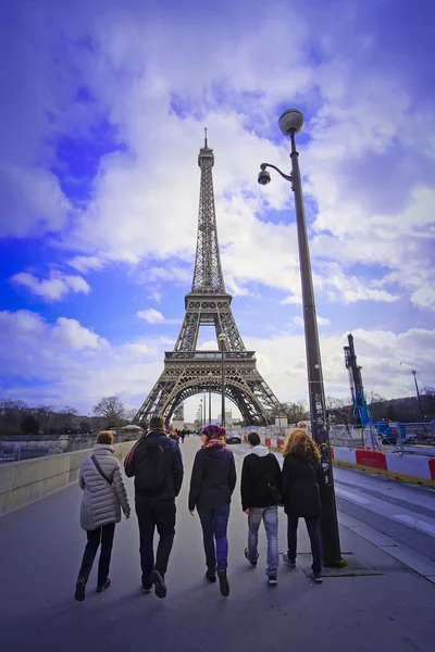 Wieża Eiffla, Paryż, Francja - jeden z Ekološko tego miasta — Zdjęcie stockowe