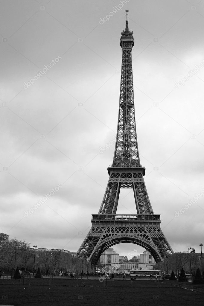 an Eiffel tower