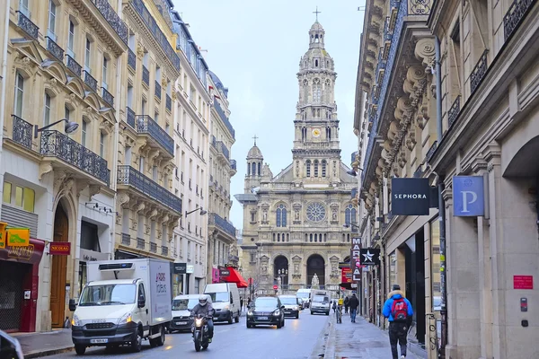 Rue dans un centre de Paris — Photo