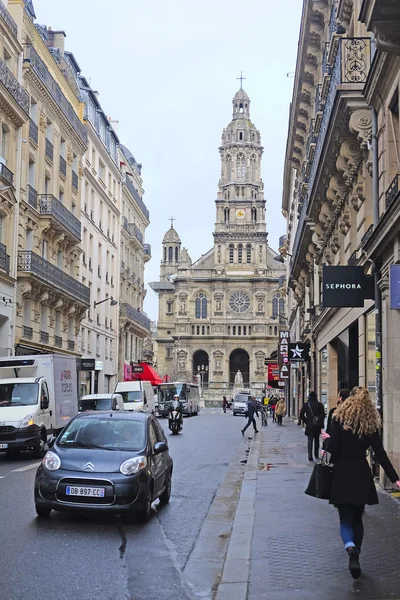 Rue dans un centre de Paris — Photo