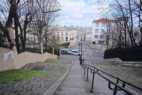 Veiw naar Parijs vanaf de Montmartre — Stockfoto