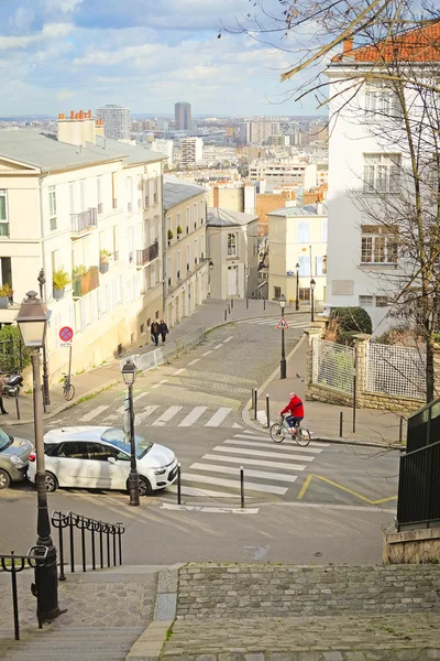 Veiw naar Parijs vanaf de Montmartre — Stockfoto