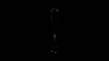 Ünlem işareti, ünlem işareti, konsept animasyonu