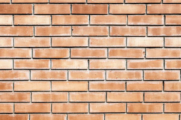 Weathered Old Red Brick Wall