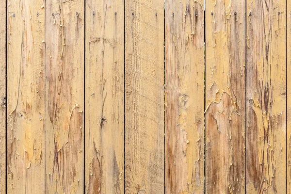 Texture de planche en bois altérée jaune vintage — Photo