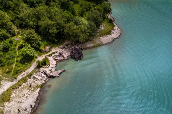 美丽的风景和高山湖水 — 图库照片