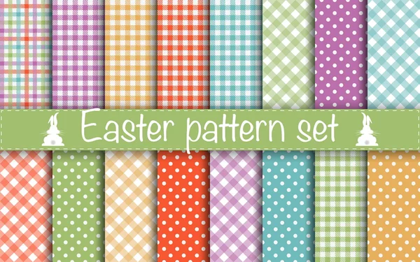 Easter Geometric Patterns — Stock Vector