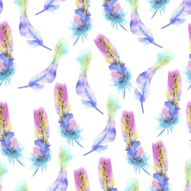 Eşarplı suluboya desen