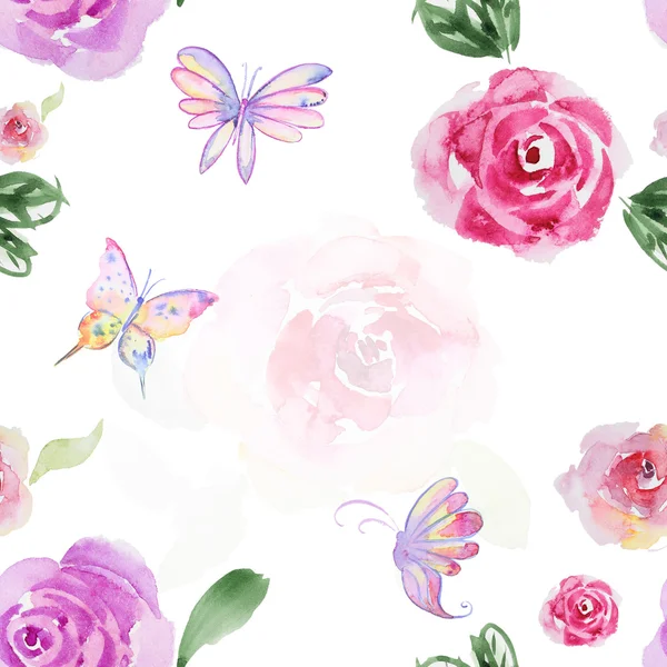 Seamless watercolor pattern — Stock Photo, Image