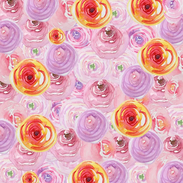 Watercolor floral background — Stock Photo, Image