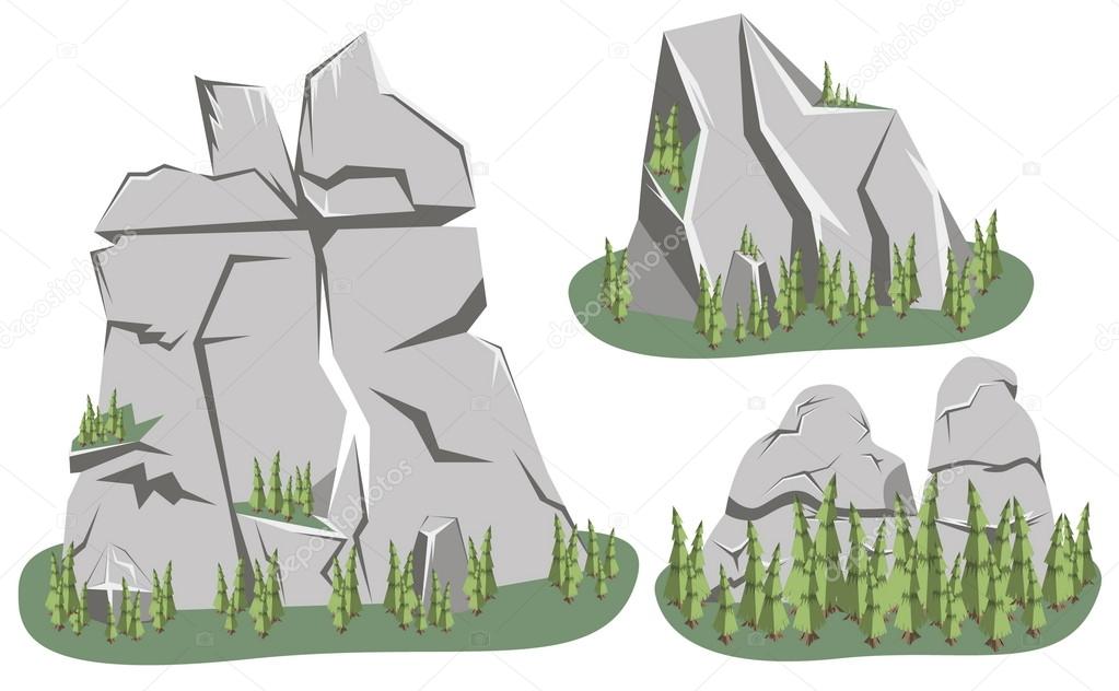 Cartoon rocks Vector Art Stock Images | Depositphotos Cartoon rocks Vector Art Stock Images | Depositphotos