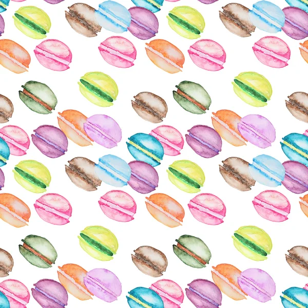 Padrão macaroons multicoloridos — Fotografia de Stock