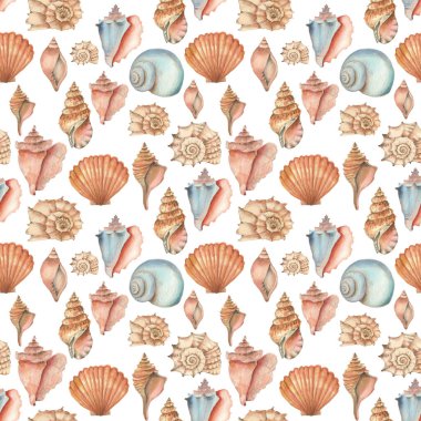 Suluboya kabuğu dikişsiz desen 