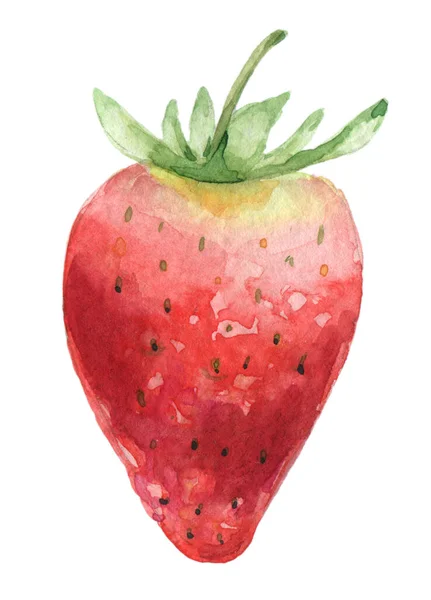 Handritade jordgubbar — Stockfoto