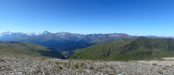 Široký panoramatický pohled ze Skalistých hor — Stock fotografie