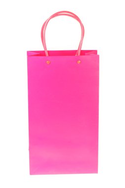 pembe alışveriş kağıt torba