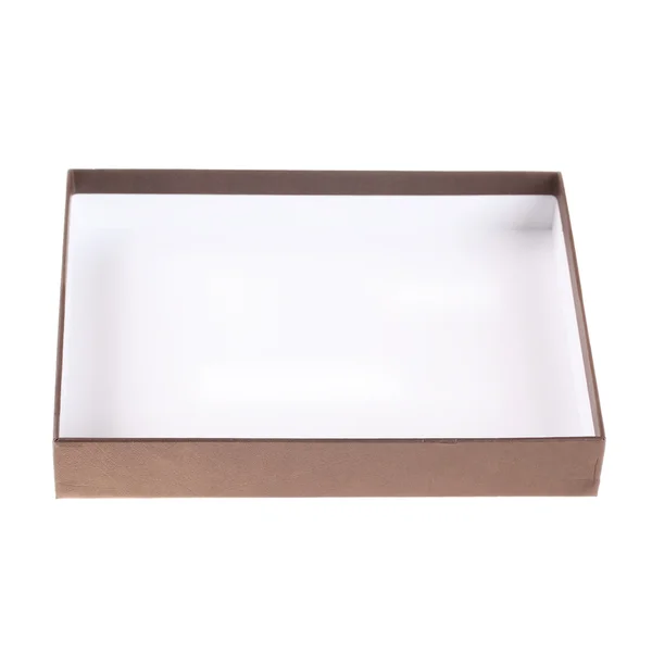 Pudełko na biały — Zdjęcie stockowe