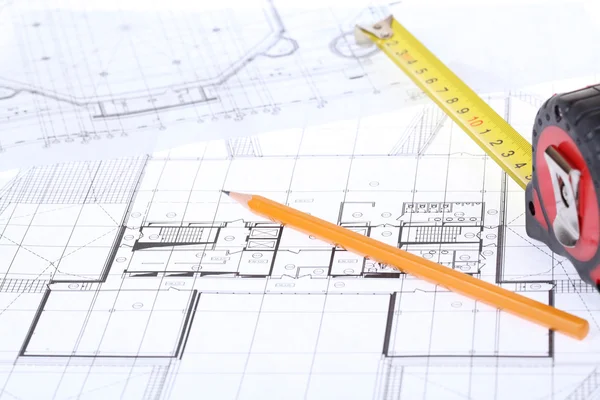 Architectural drawings — Stock Photo, Image