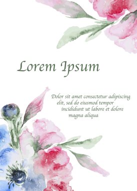 Düğün ya da doğum günü kartı