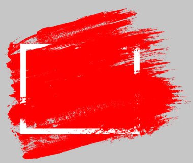 Kırmızı fırça darbeleri