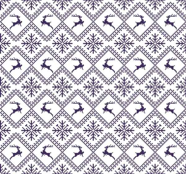 Seamless christmas patterns — Stock Vector