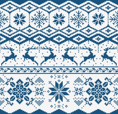 Noel örülmüş kusursuz desen