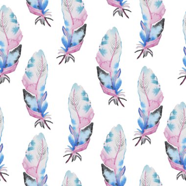 Eşarplı suluboya desen