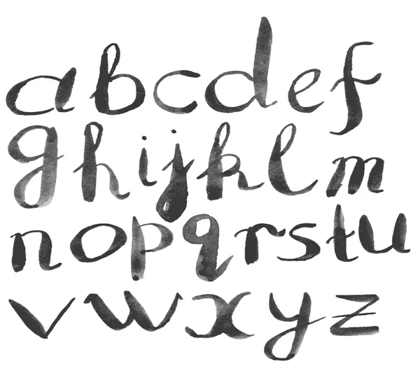 Alphabet vectoriel aquarelle . — Image vectorielle