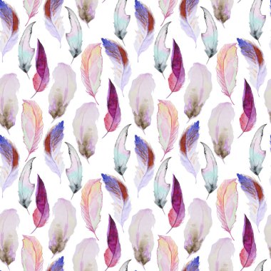 Eşarplı suluboya desen