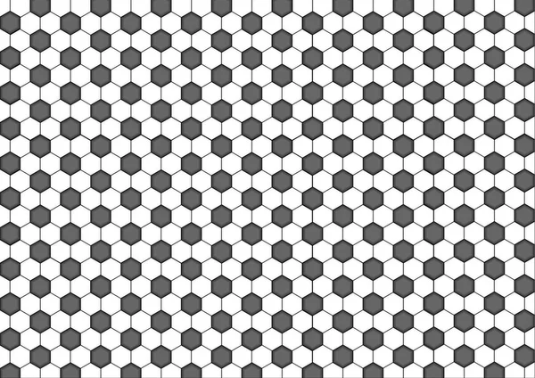 Motif géométrique moderne sans couture hexagone, fond géométrique abstrait en nid d'abeille noir et blanc — Image vectorielle