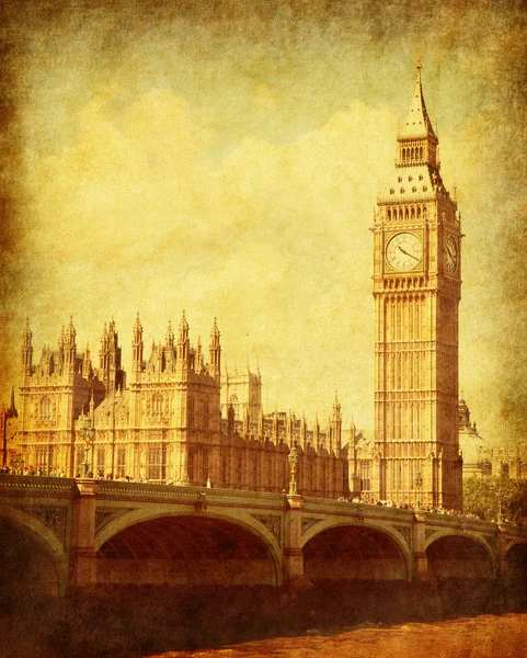 Casa del Parlamento con Big Ben — Foto de Stock