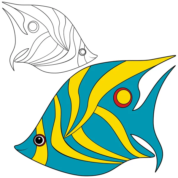 Vector de peces abstracto — Archivo Imágenes Vectoriales