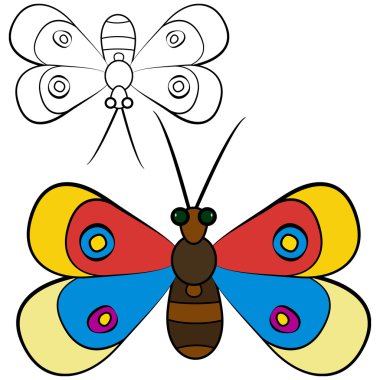 soyut kelebek vektör