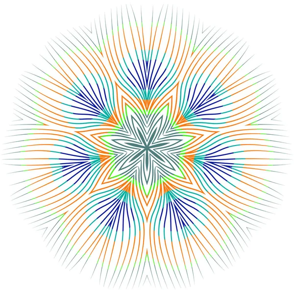 Modelo Circular Mandala Ilustração Vetorial Eps — Vetor de Stock