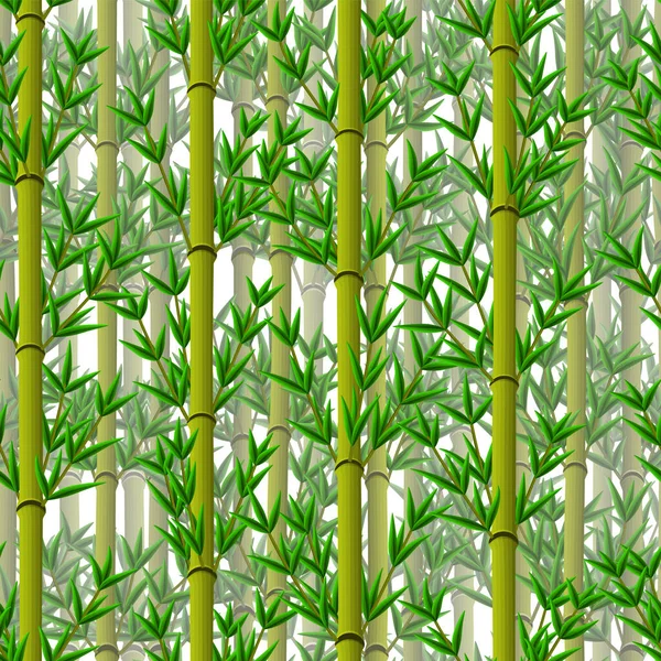Bosque Bambú Patrón Sin Costura Ilustración Vectores Eps — Vector de stock