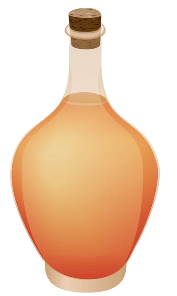 Élégante Bouteille Liquide Illustration Une Fonction Transparence — Image vectorielle