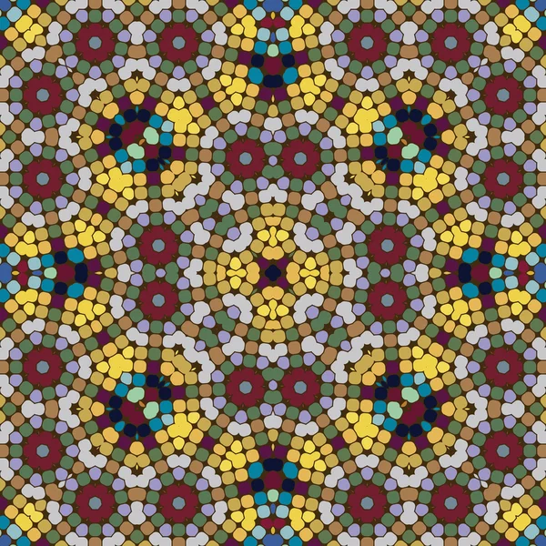 Mosaico patrón sin costura . — Archivo Imágenes Vectoriales