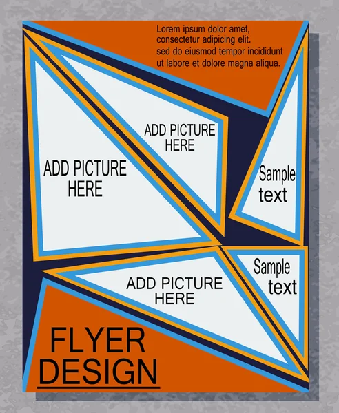 Flyer business. — Stock Vector