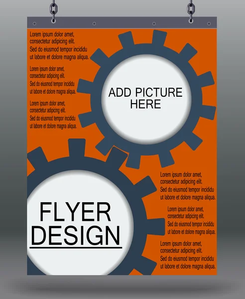 Flyer business. — Stock Vector