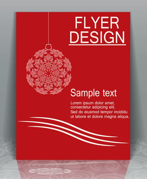 Flyer Christmas. — Stock Vector