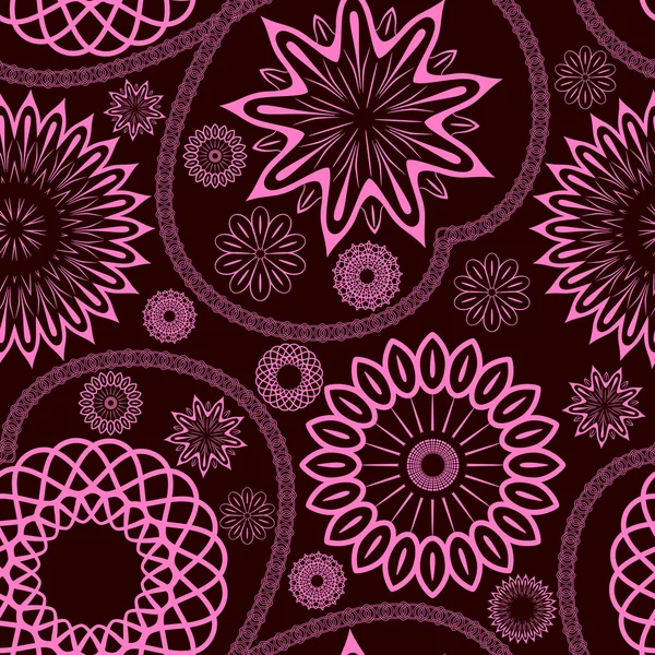 Ornamento sin costura floral . — Vector de stock