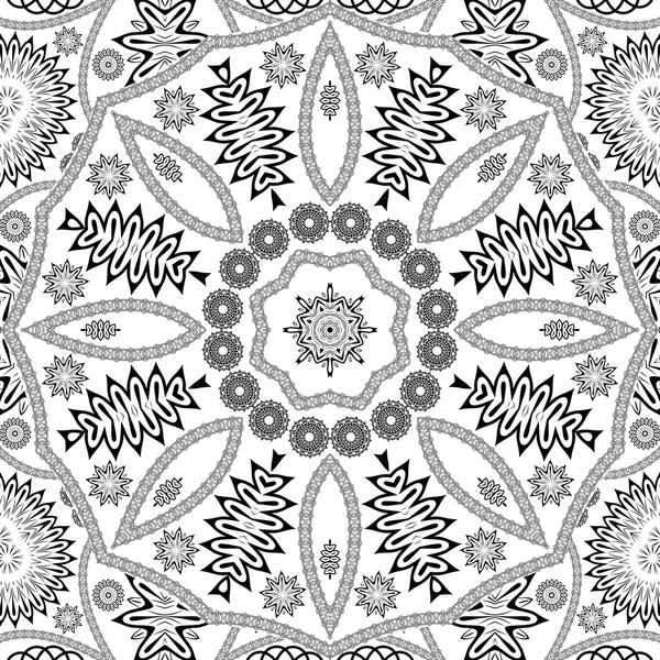 Floral naadloze ornament. — Stockvector