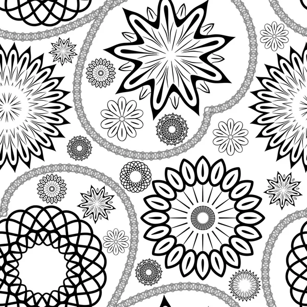 Ornamento sin costura floral . — Vector de stock