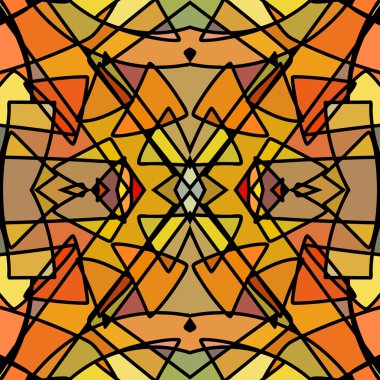 Sorunsuz arka plan vitray stili.